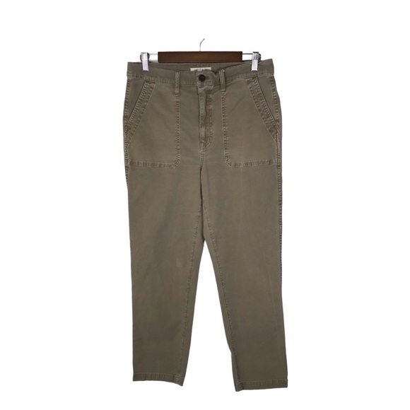Madewell Stovepipe Fatigue Pants Tencel Lyocell Edition in Ashen Birch Size 29. - Picture 1 of 10